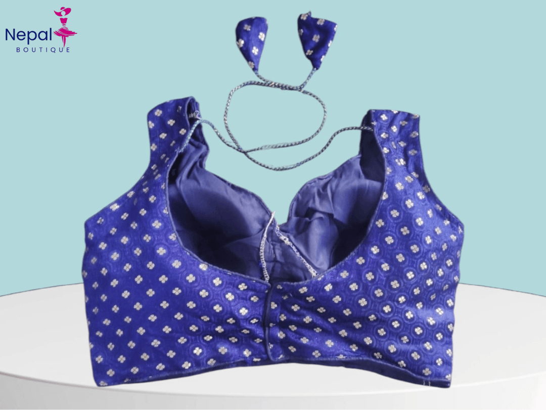 Readymade fashionable sweetheart neck women Blouse Blue Color | Trendy Party & Festive Wear | Traditional Ethnic Fashion | Buy Online 3
