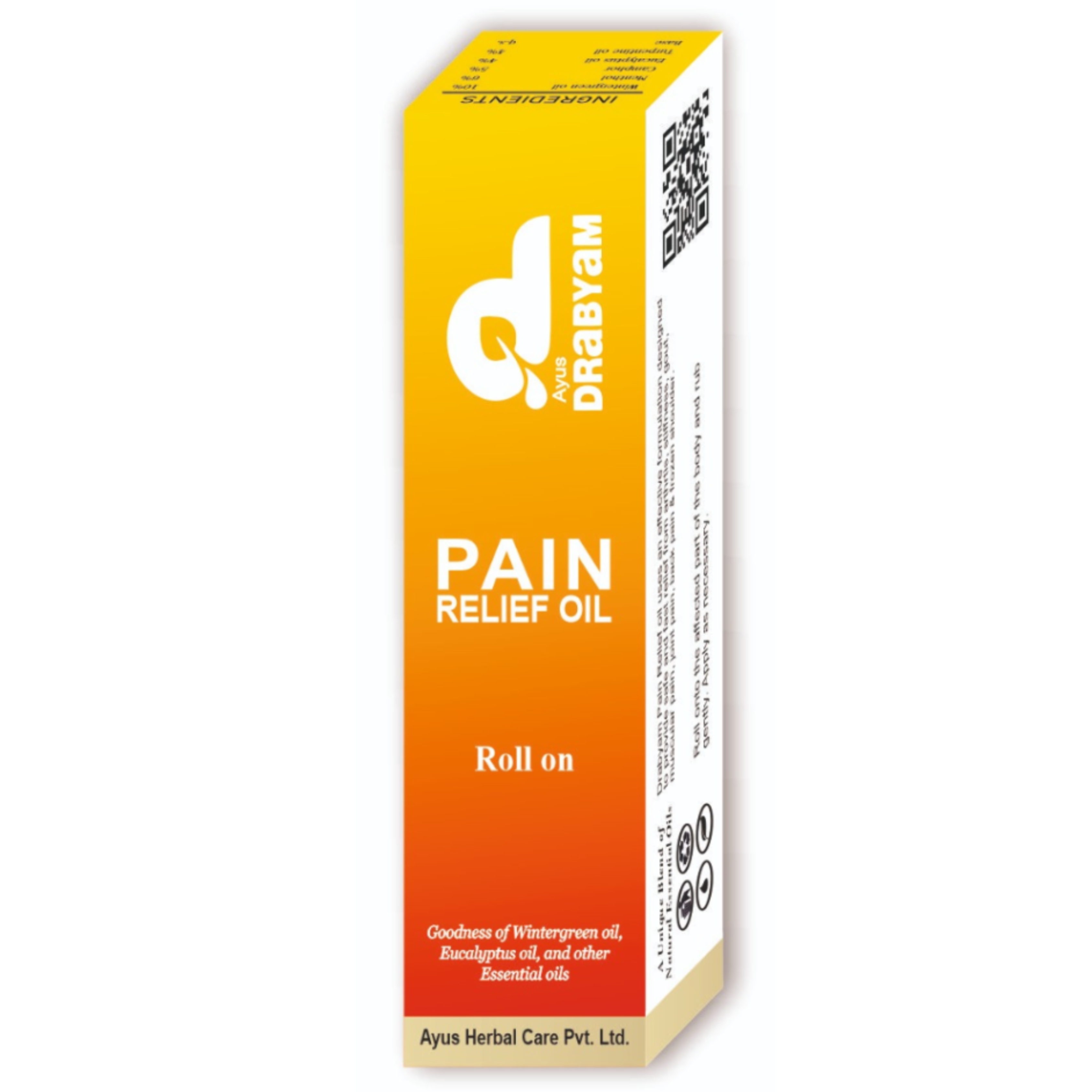 Drabyam Pain Relief Oil Roll-On 10ml 5