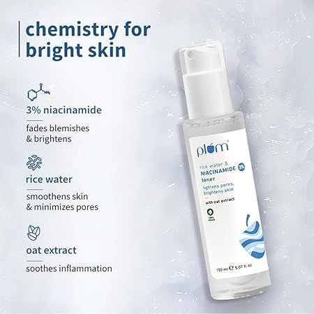 Plum 3% Niacinamide & Rice Water Face Toner 3