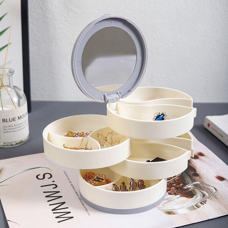 Rotating Poratable 4 Layer Jwellery Box 2