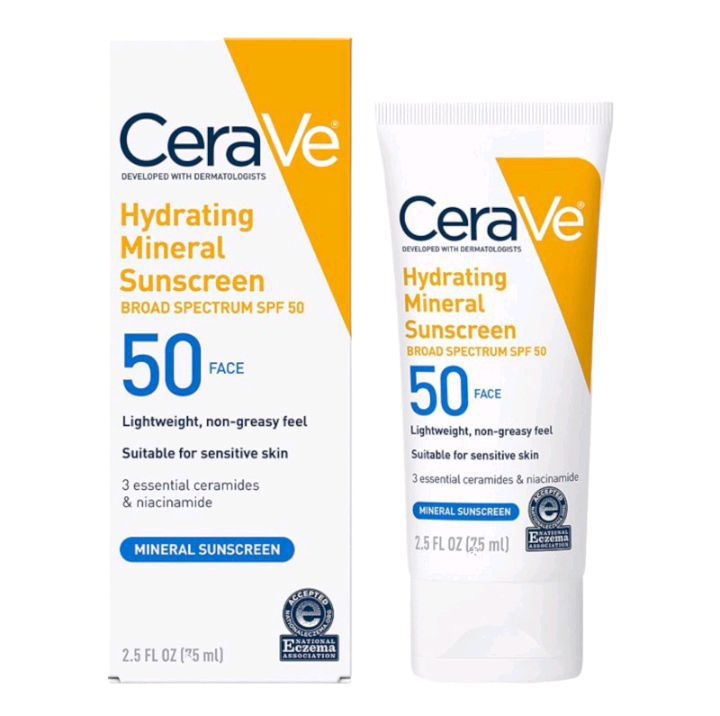CeraVe Hydrating Sunscreen Face Lotion SPF 50 -75ml 1