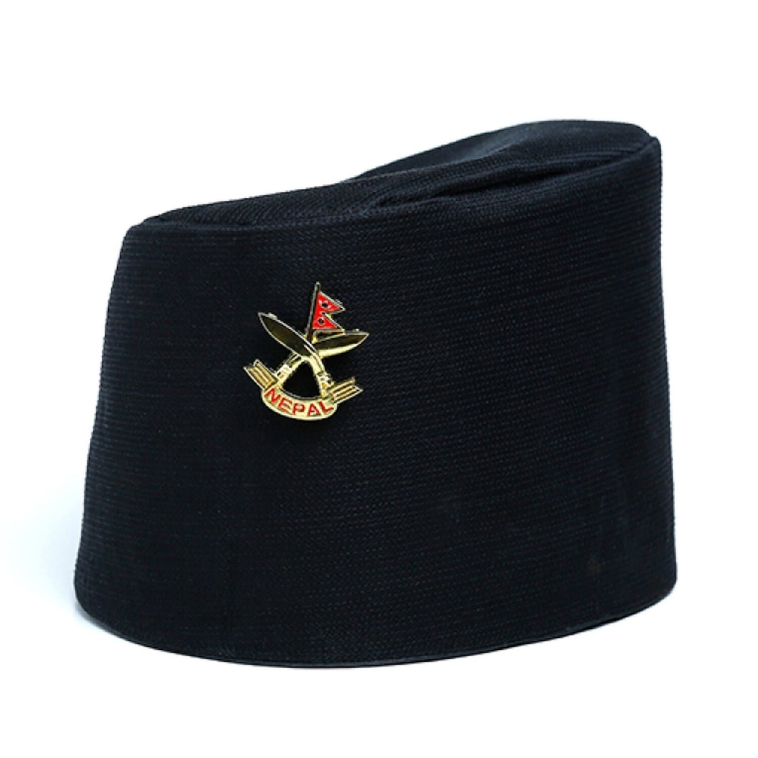 Black Dhaka Topi And Khukuri Cross 3