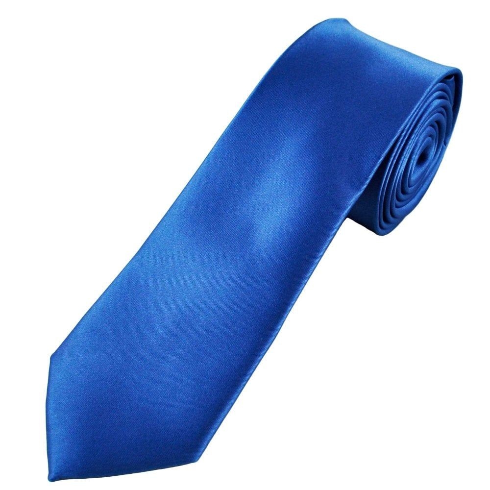 Tie Shiny Mens Solid Skinny 2" Inch Black Necktie Tie 4