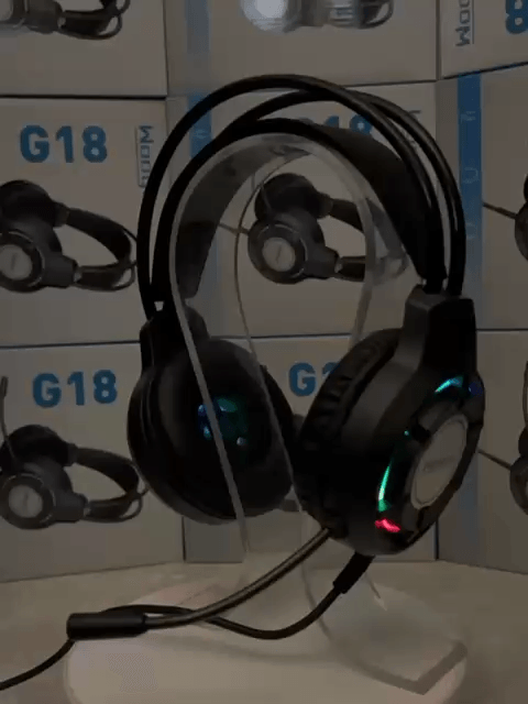 Wooyu G18 RGB Light Gaming Headset Headphone with Built-in Microphone and Volume Control 6