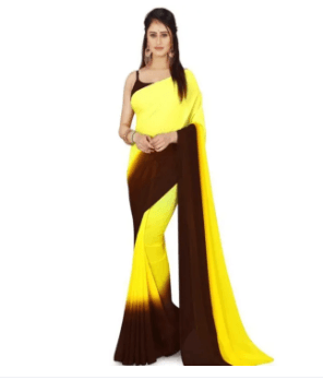 Georgette Saree with Blouse Georgette Fabric Saree Blouse Included 7