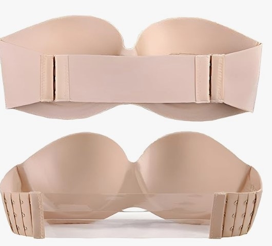 Wireless Half Cups Sexy Women Strapless Bra - Free size 3