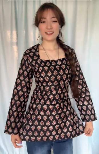  Back corset kurti in Jaipuri cotton 1