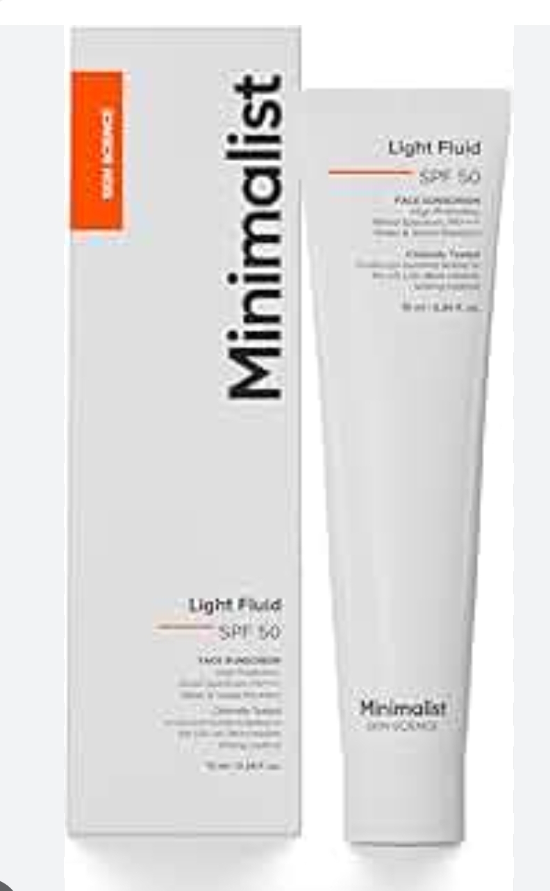 minimalist light fluid spf 50 sun  1