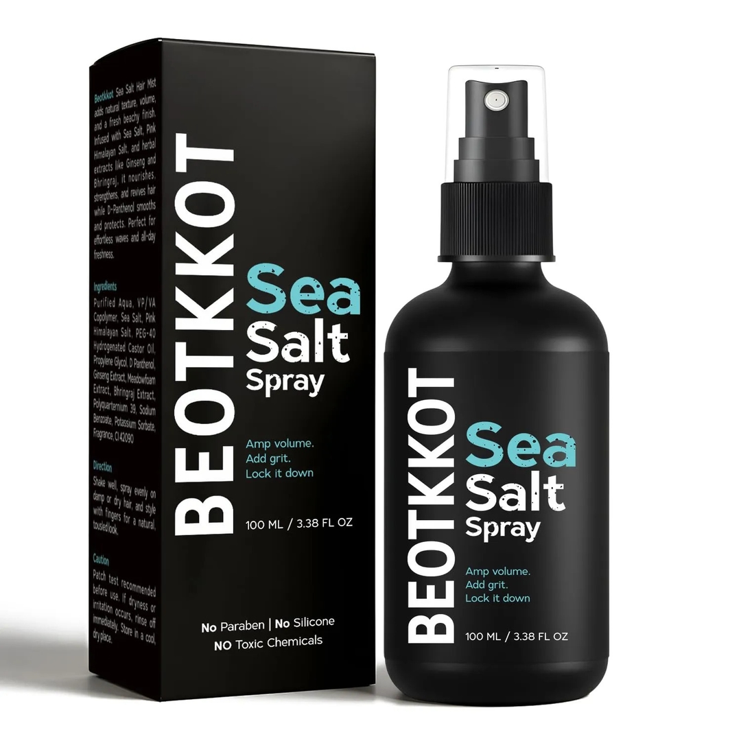 Dasher Sea-Salt Spray Hair Volume, Texture, Smooth Hair With Bhringraj ,Vitamin E - Hair Styling 100ml 1