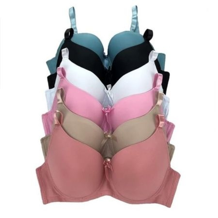 Seamless Soft Comfort Padded Pushup Bra for Women's and Girls ( pack 2) 1