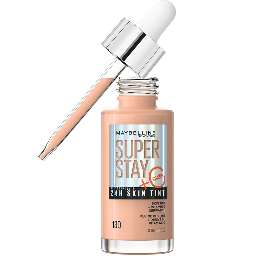 Maybelline Super Stay Up to 24HR Skin Tint- Radiant Light-to-Medium Coverage Foundation- Makeup Infused With Vitamin C 1