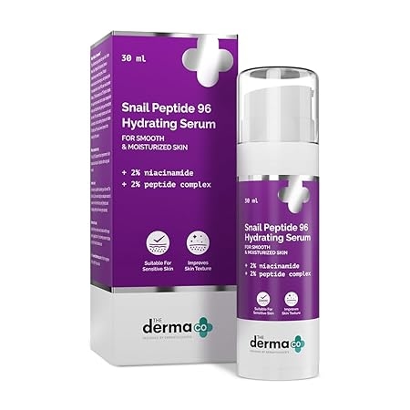 The Derma Co. Snail Peptide 96 Hydrating Serum with Niacinamide & Peptide Complex for Smooth & Moisturized Skin 1