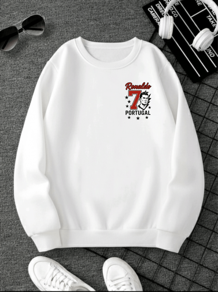 Ronaldo Printed Sweatshirt for women 2