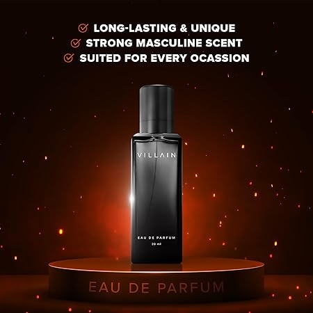 Villain Perfume For Men 20 Ml, Eau De Parfum, Long Lasting Fragrance Spray - Woody and Spicy 4