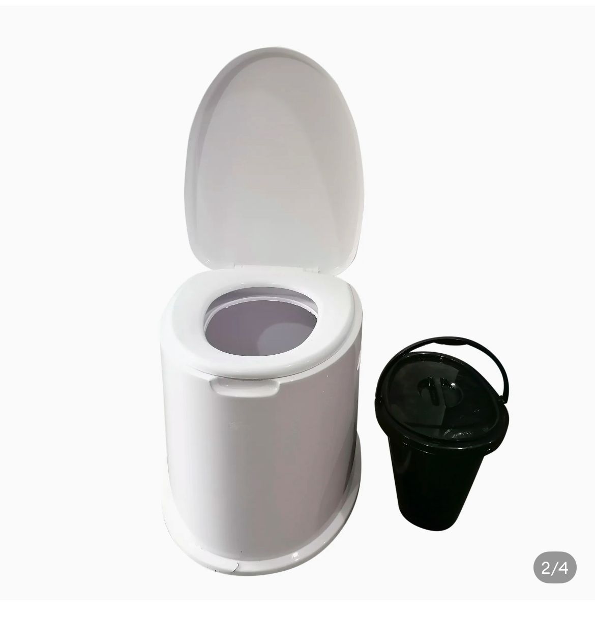 Portable Toilet Western Commode Converter Outdoor Indoor Best For Old And Sick With Two Buckets Fit On Toilet 2