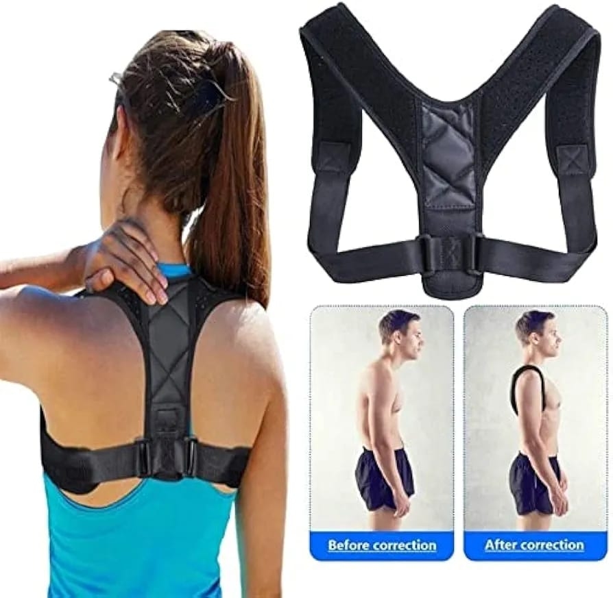 Fully Adjustable Upper Body Posture Support/Corrector Belt For Unisex 1