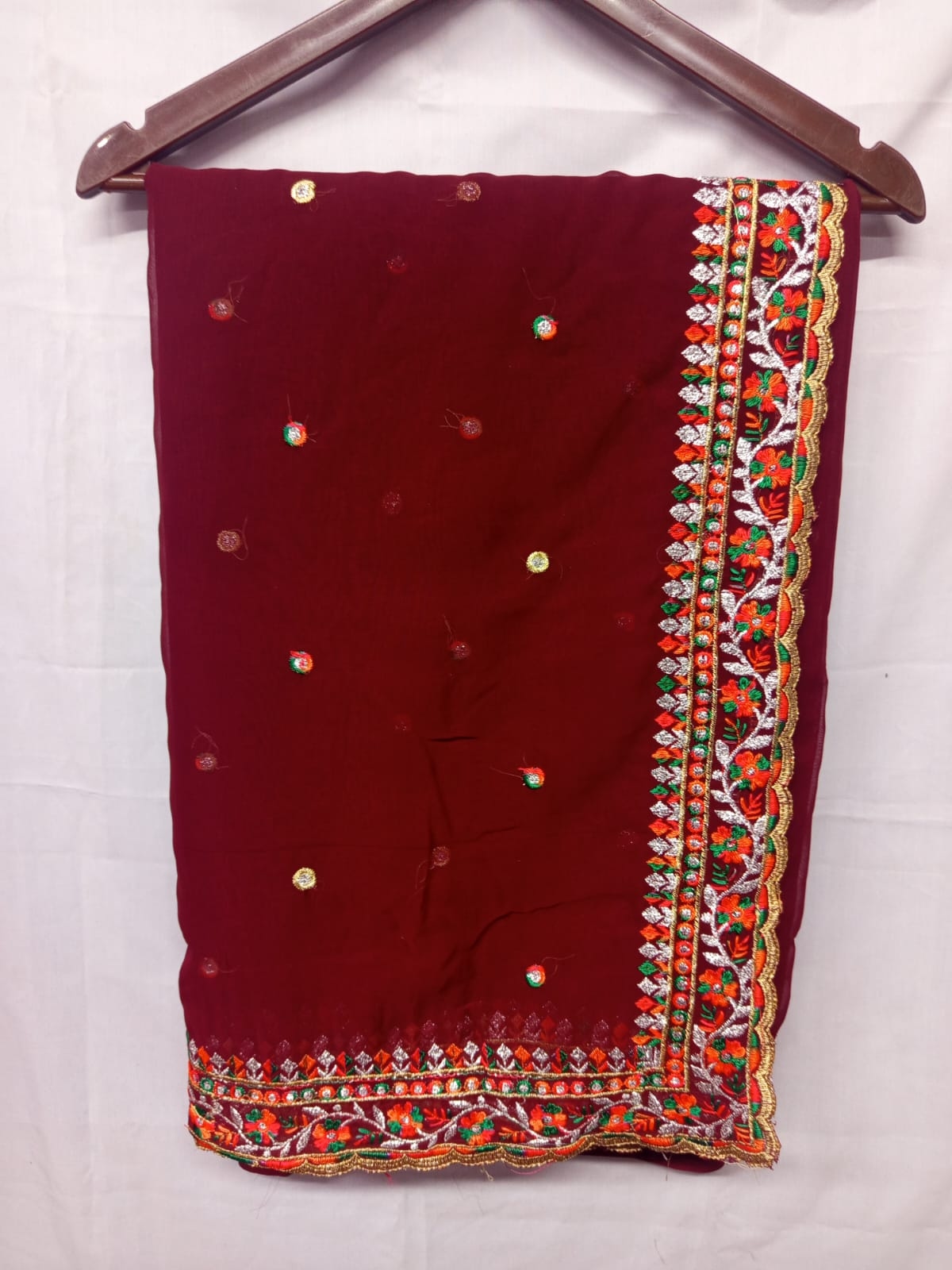 Wrinkle Saree For Women  3