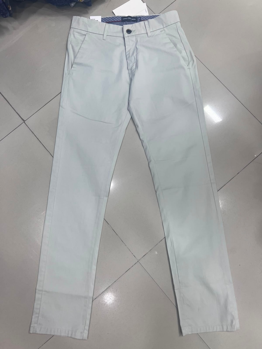 Men's Slim Fit White Chino Pants | Premium Cotton Stretch Casual Trousers 1