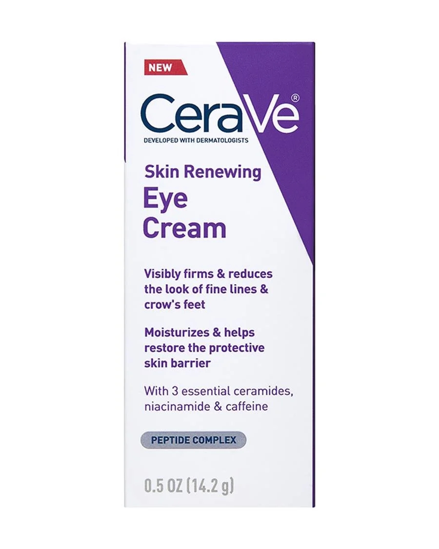 CeraVe Skin Renewing Eye Cream , Cera Ve For Wrinkles , Peptides , Caffeine And Niacinamide , Anti-Aging 14.2 G 3