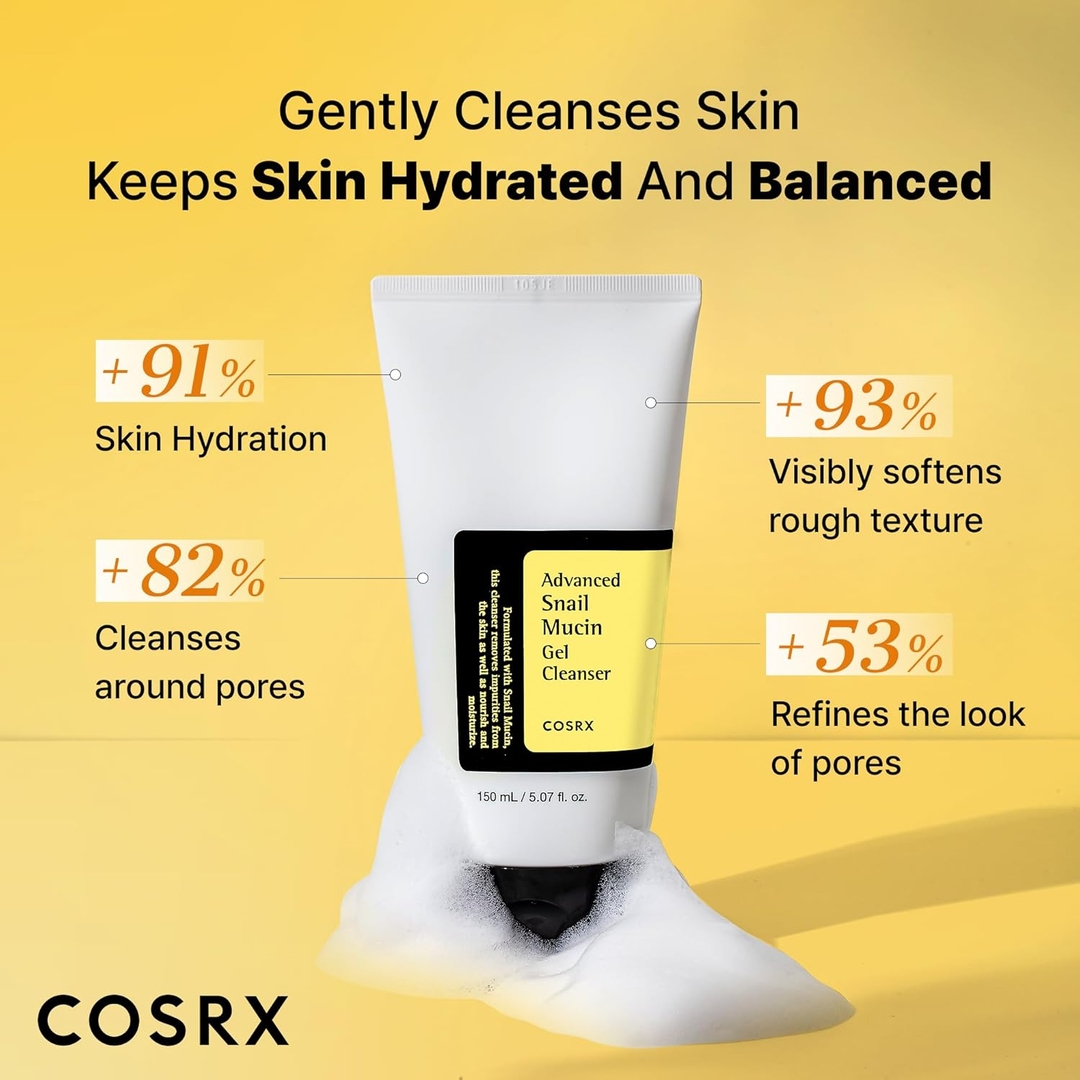 COSRX Advanced Snail Mucin Gel Cleanser, 150 mL 3