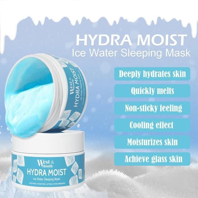 West & Month Beauty Original Hydra Moist Ice Water Sleeping Mask-100gm 3