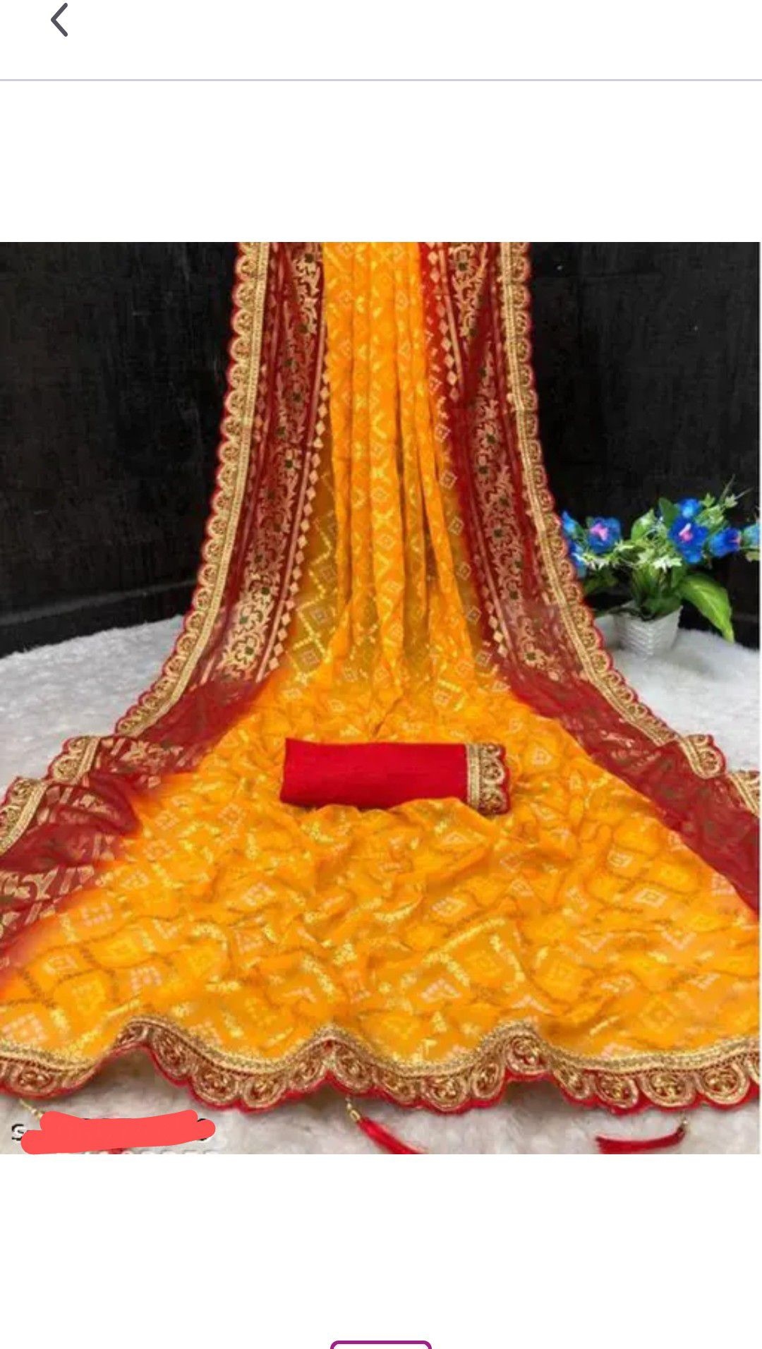 Chundari Printed Saree With Blouse 1