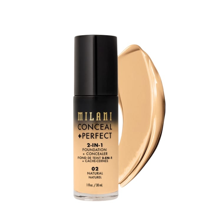 Milani Conceal + Perfect 2 In 1 Foundation + Concealer (02 Natural) 1
