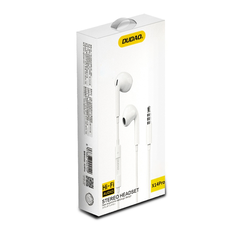 Dudao X14Pro Stereo Headset 3.5mm Earphone MIC Headphone Earphone With Volume Control. 1