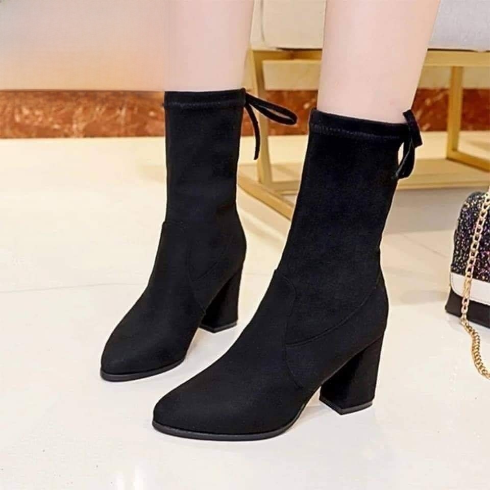 Fabulous Scrub Leather Women Fashion Hoof Heels Boots - ( Nep-1) - Fashion | Women's Footwear | Boots For Women | Shoes For Women | 1