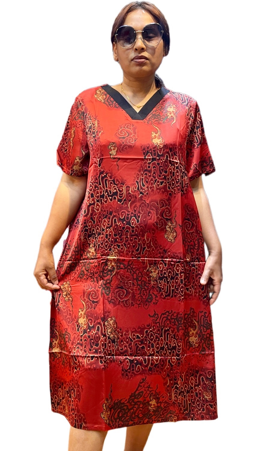 V-Neck Summer Dresses For Women In Silk 1