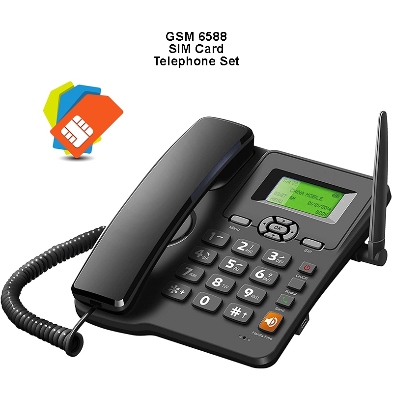 GSM Fixed Wireless Phone 6588 Simcard Landline 1