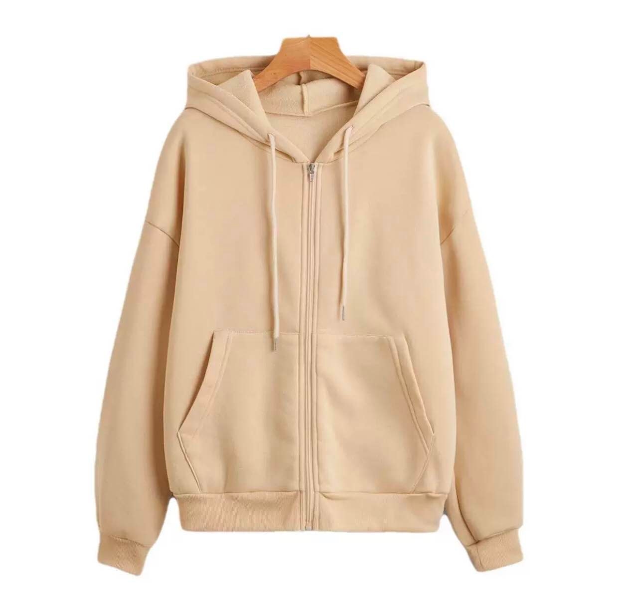 New Winter Inside Fur Full Zipper Free Size  Hoodes For Woen 1