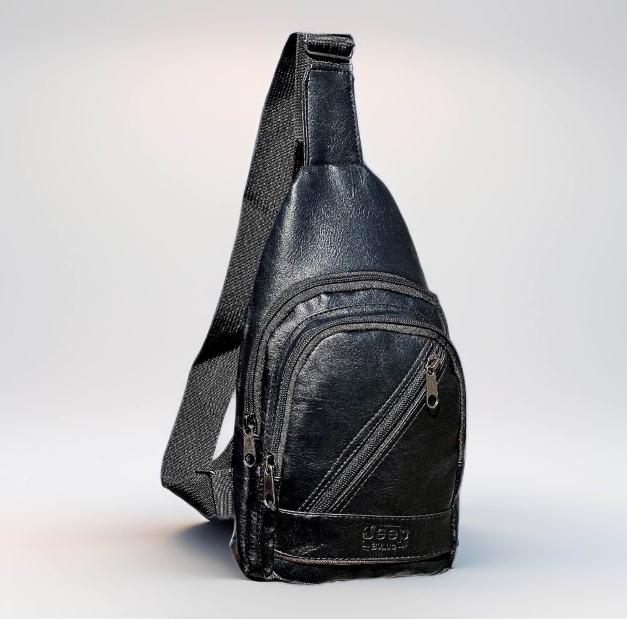 Crossbody Bag For Unisex |Fashion Premium Leather Crossbody Bag With  Zippered 1