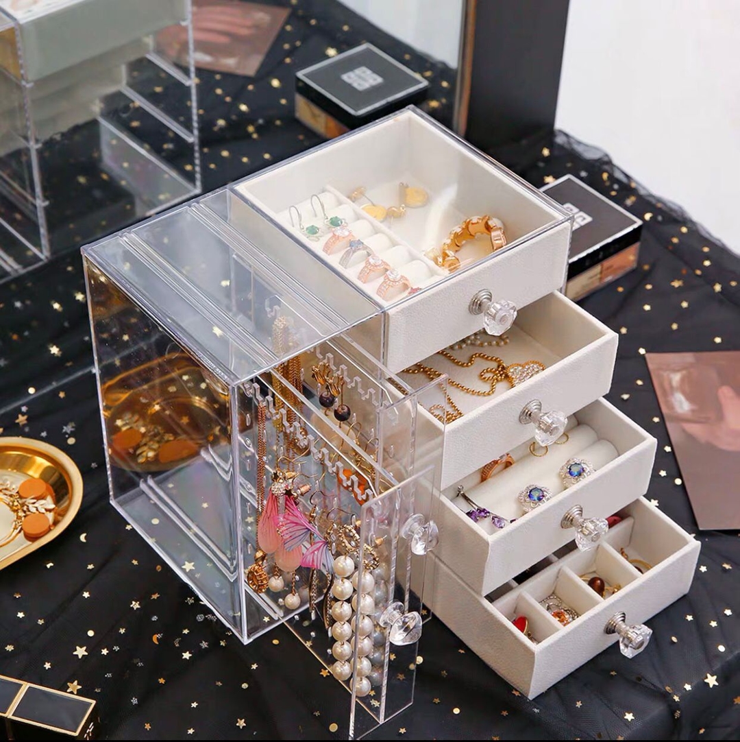 Acrylic Jewellery Display With Drawer 1