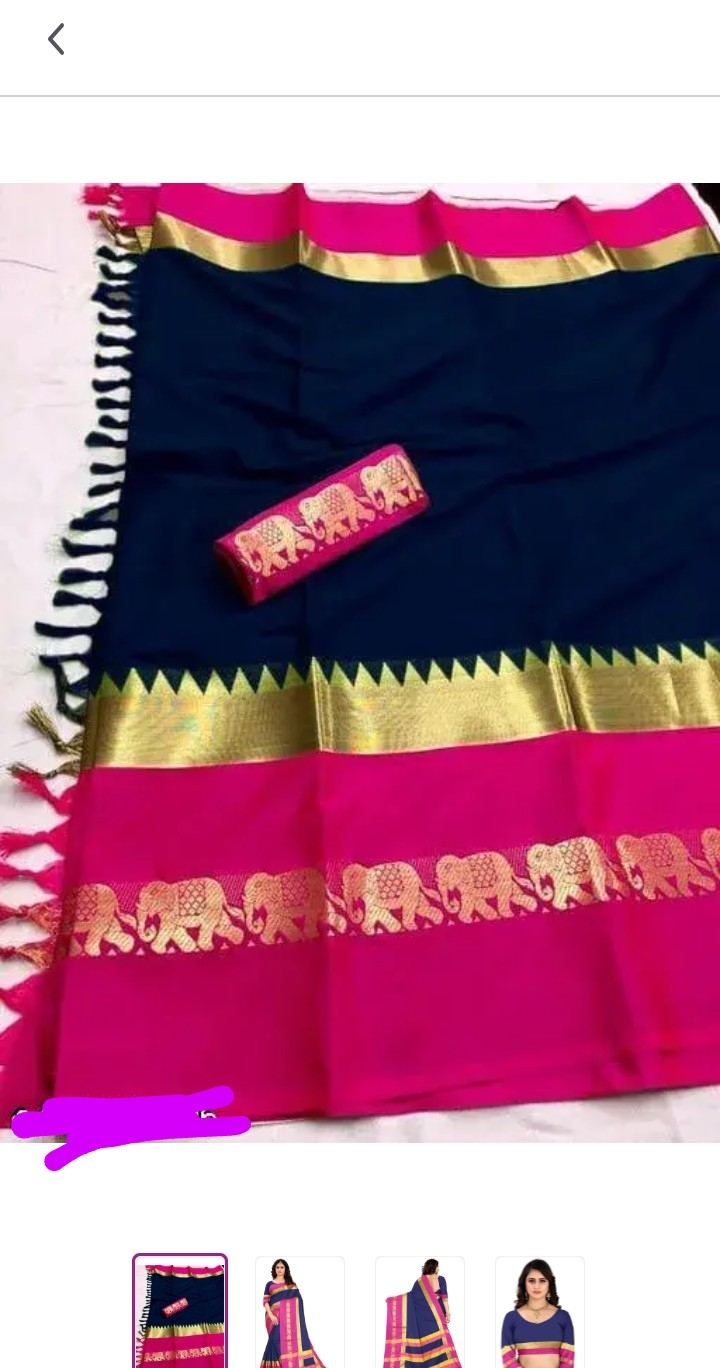 Party Wear Silk Saree Blouse 1