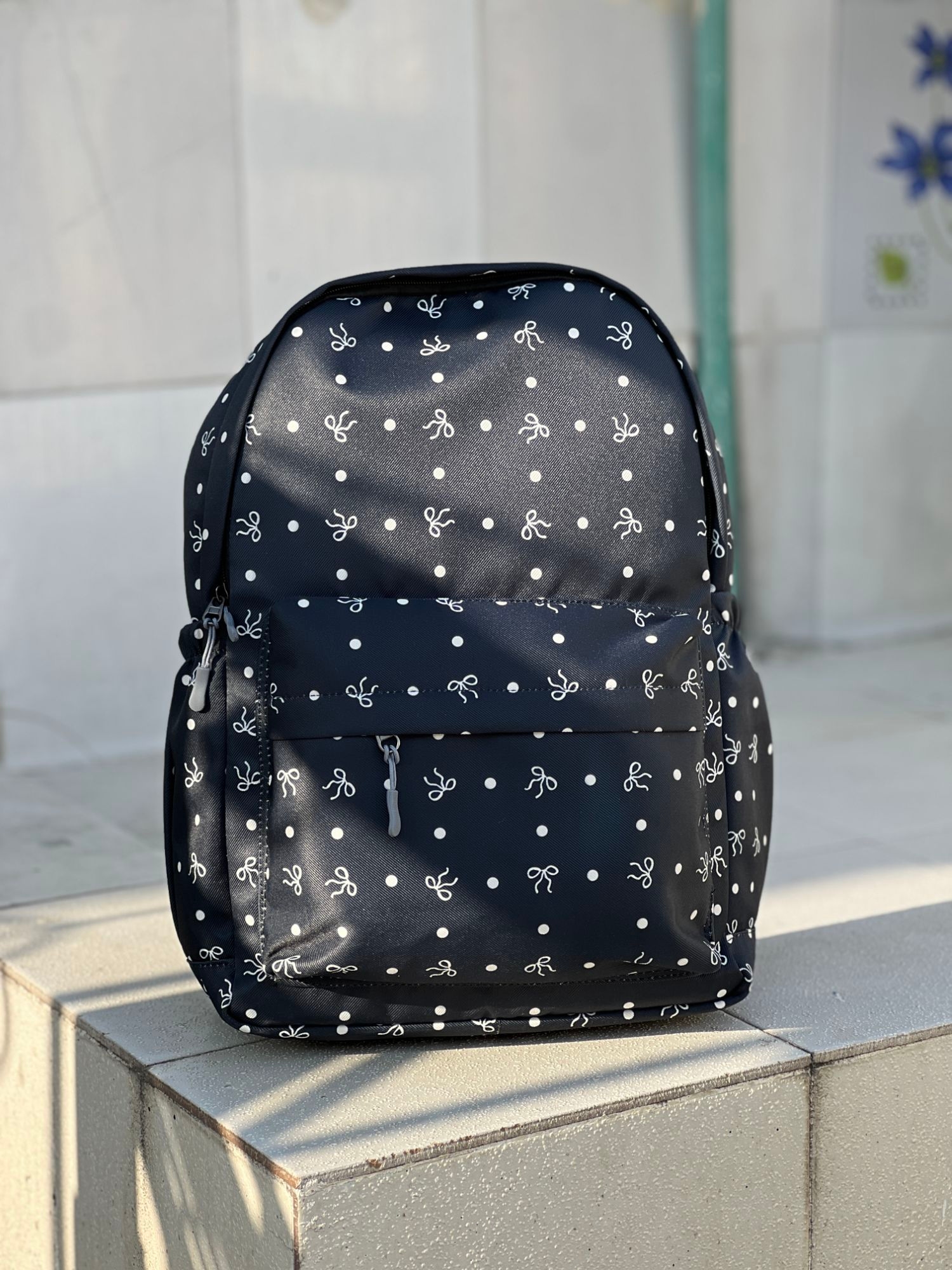 Girls Floral Printed Backpack | Stylish  School & College Bag | Lightweight Everyday Backpack 1