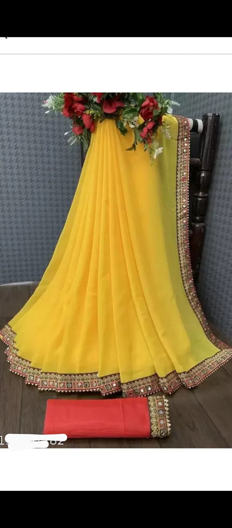 Gorget Saree Mirror Blouse 1