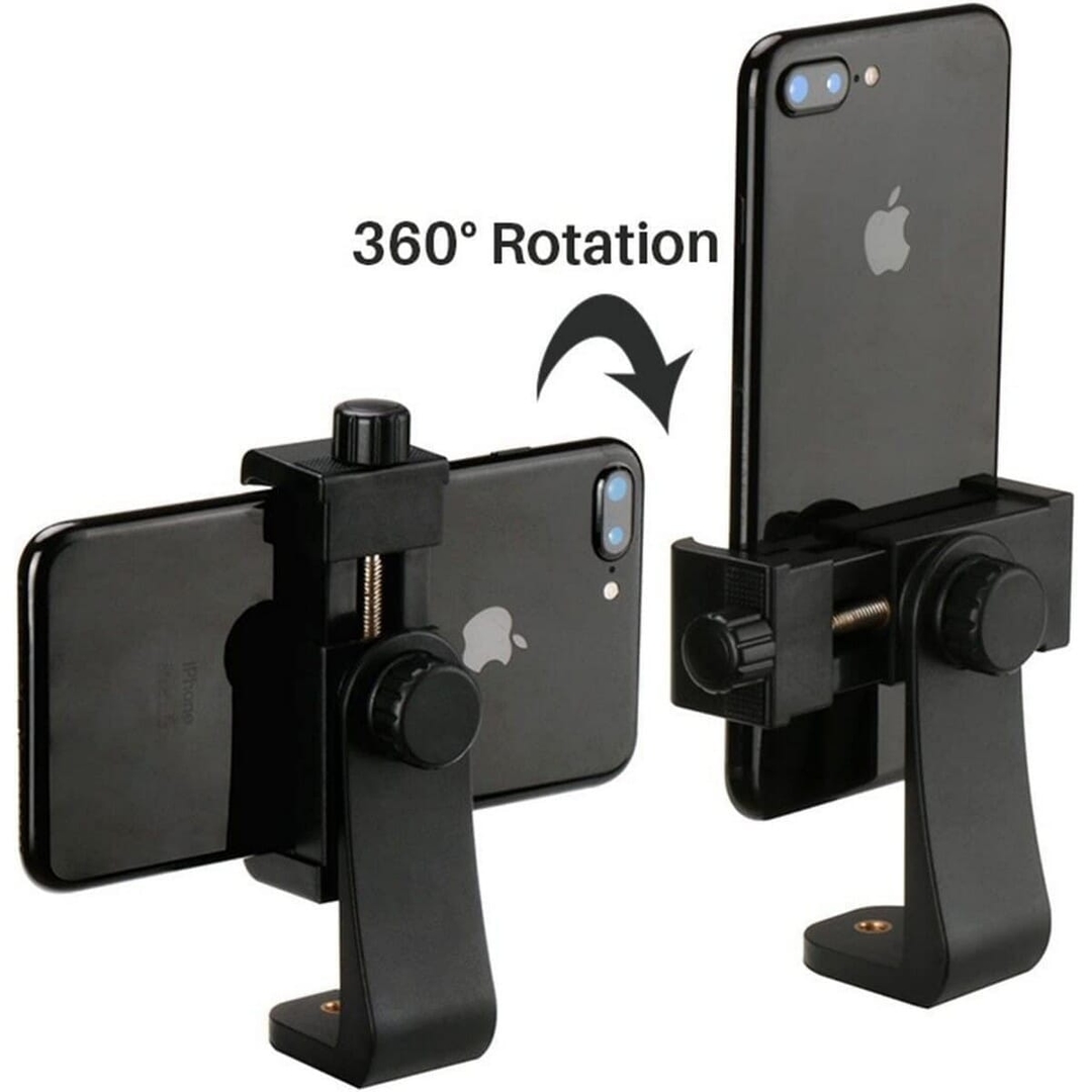 360° Mobile Holder for Tripod Camera Stand Clip Bracket Monopod Mount Adapter for Mobile Phone 1