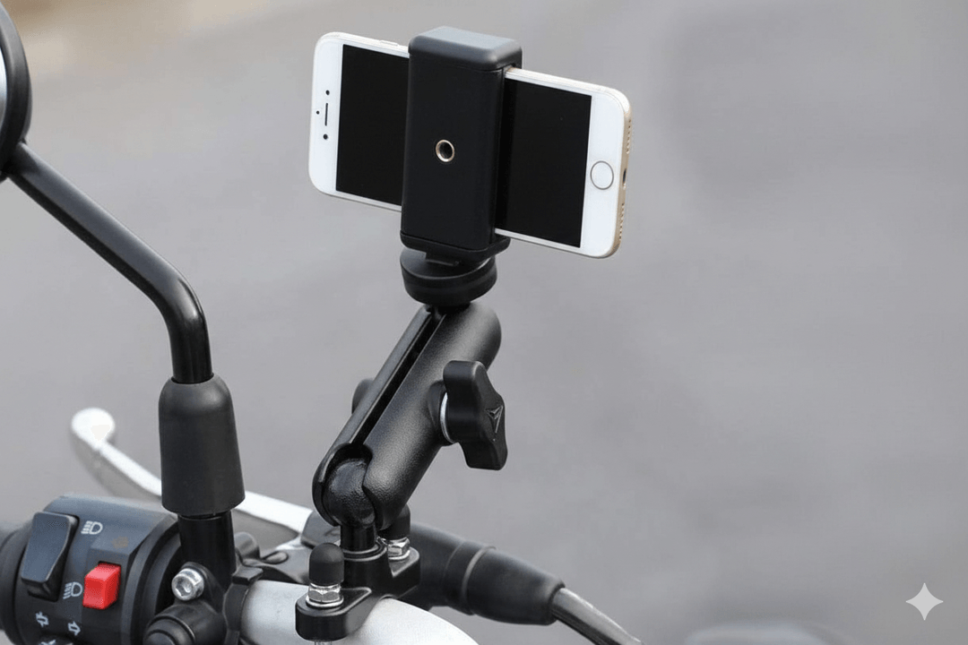 2 In 1 Bike Mobile Holder X Grip For Scooter - Black 1