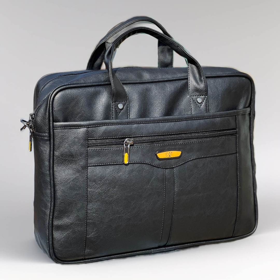 Men's Office Bag Briefcase Bag File Bag Laptop Bag Travel Document Bag PU leather Side Bag 1