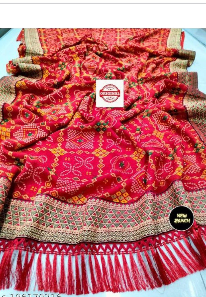 Bandani Chunri Print Saree 1