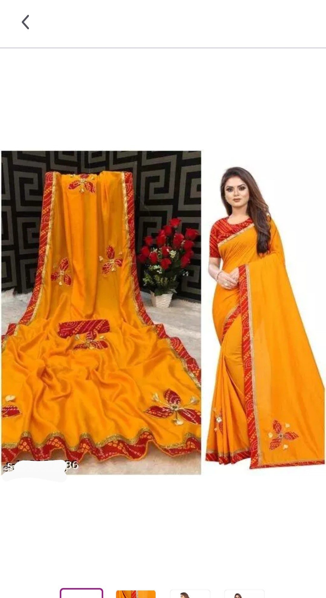 Vichitra Silk Saree With Blouse 1