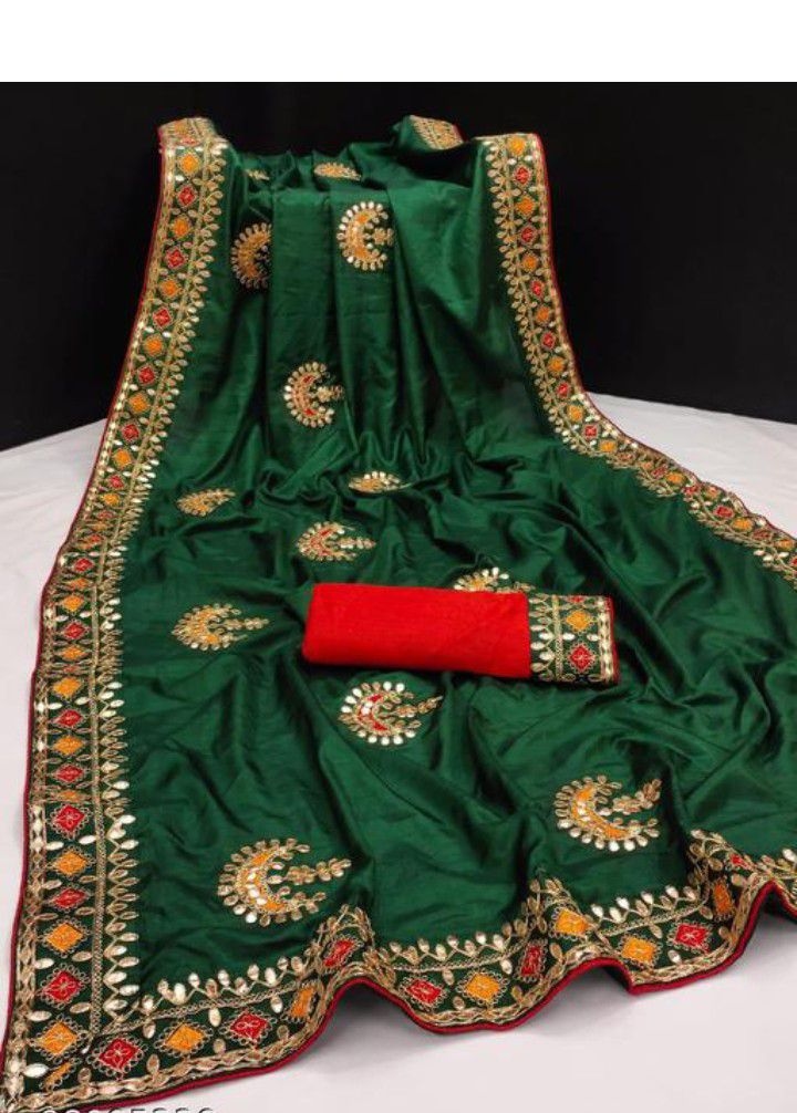 Dola Silk Saree With Blouse 1