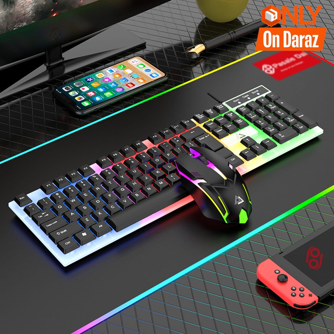 Bajeal T350 RGB Gaming Keyboard Mouse Combo 1