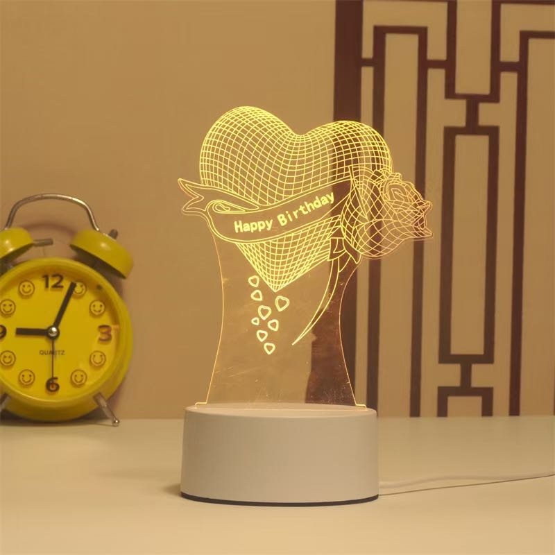 Happy Birthday Gift 3D Night Lamp 1