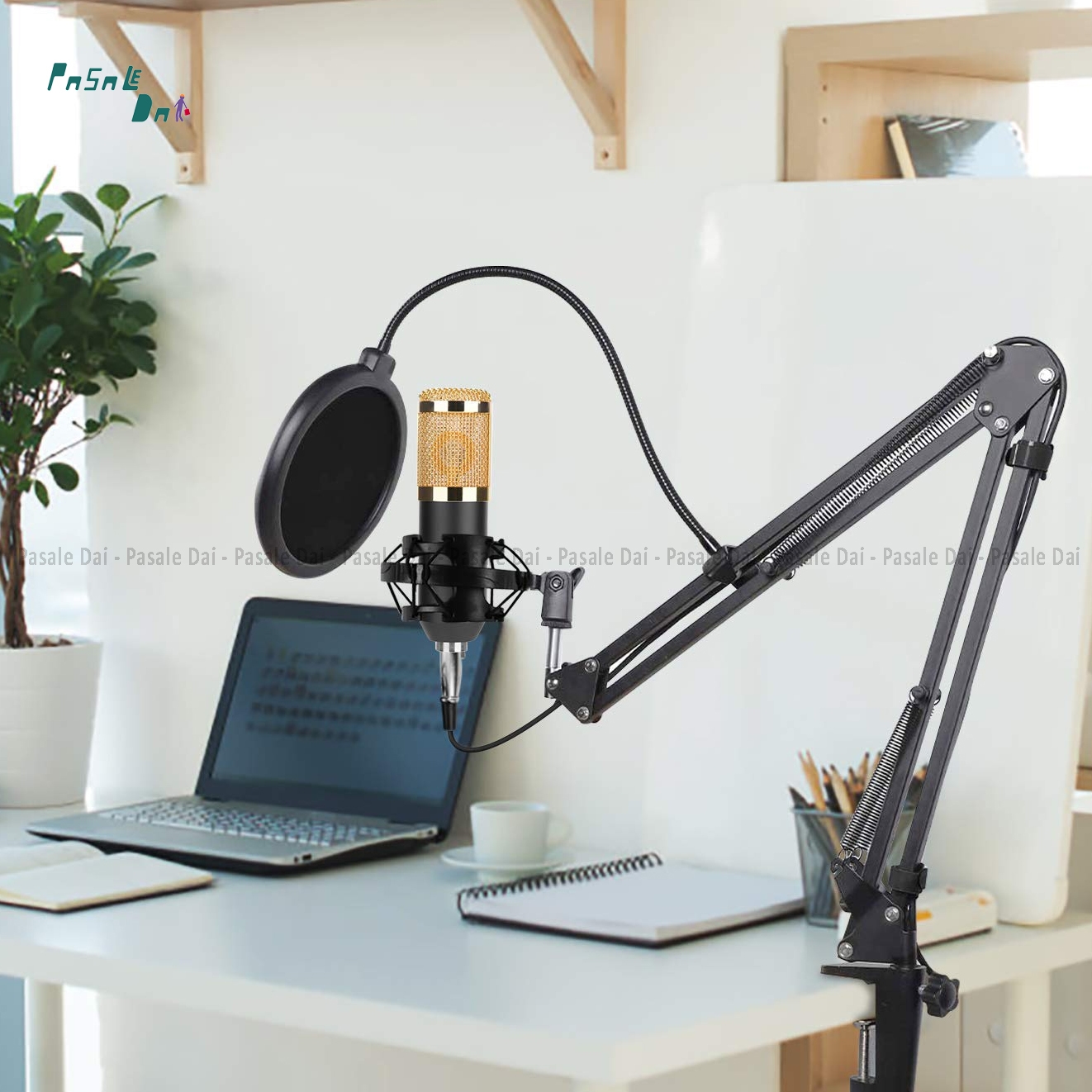 Bm800 Pro Condenser Microphone Mic Studio Sound Recording With Stand 1