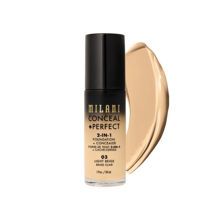 Milani Conceal + Perfect 2 In 1 Foundation + Concealer (03 Light Beige) 1