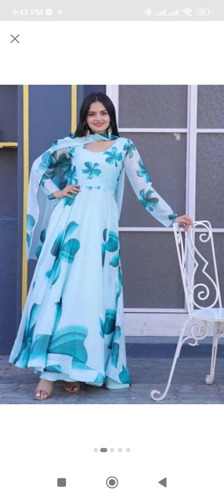 Best Anarkali Gaun Dupatta 1