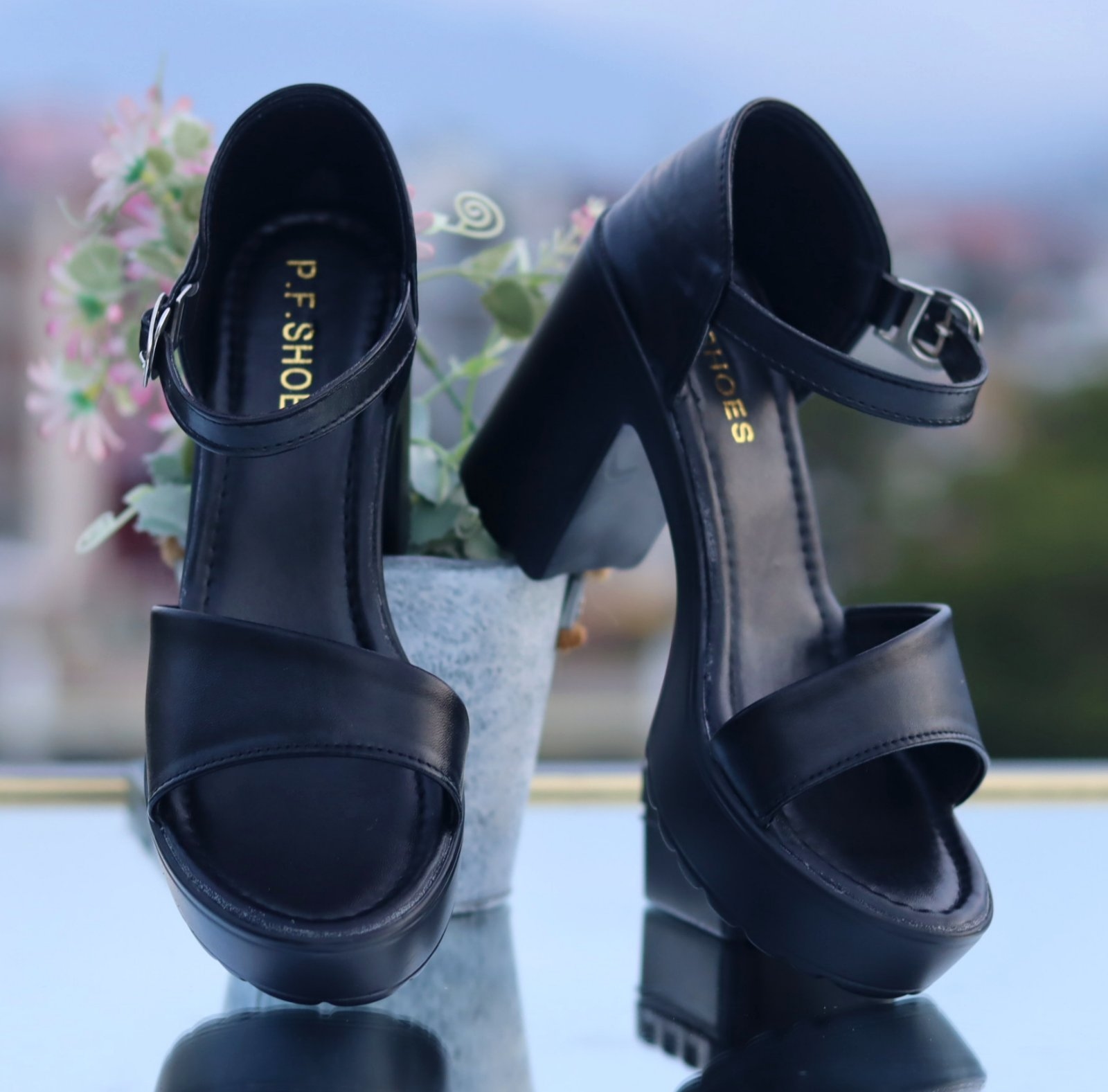 Elegant Luxury Block Heel Women's Sandals – Premium Open-Toe Design with Adjustable Ankle Strap & Cushioned Sole 1