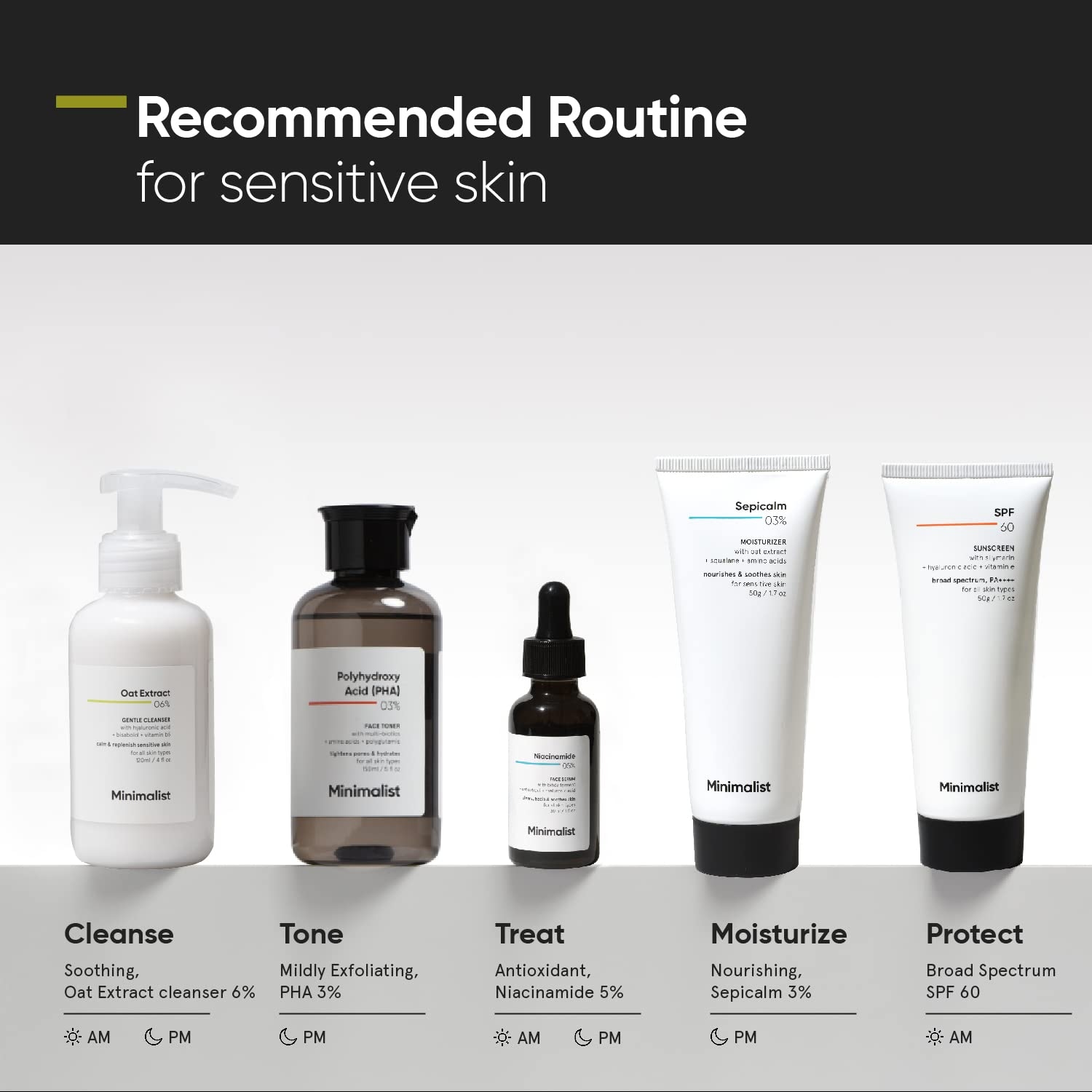 Minimalist 6% Oat Extract Gentle Cleanser with Hyaluronic Acid for Sensitive Skin | 120 ml 3
